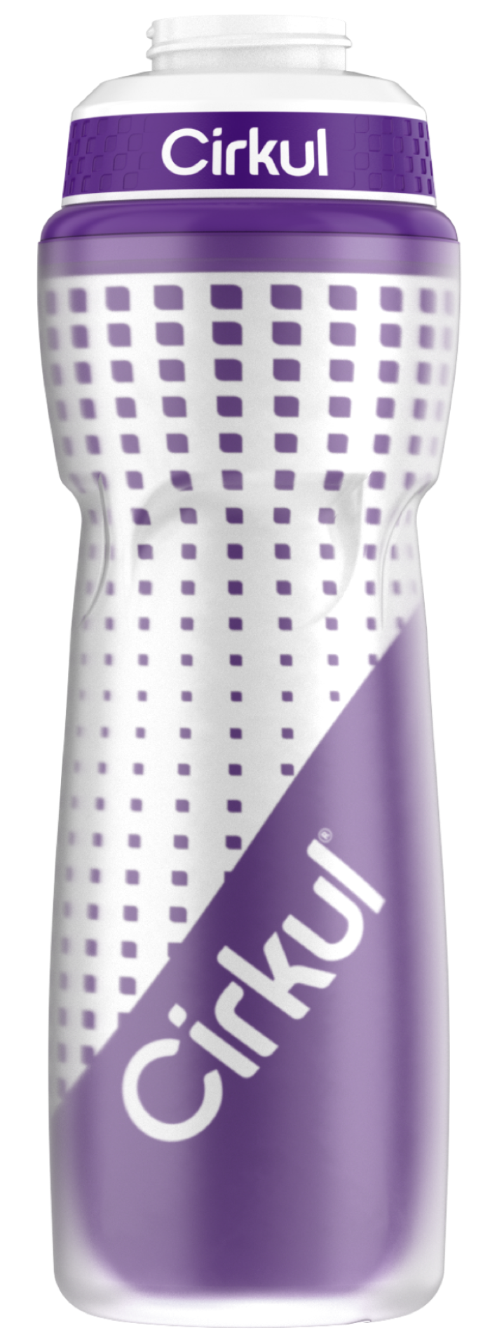 22oz. Insulated Squeeze Plastic Bottle & Sport Lid CLG5
