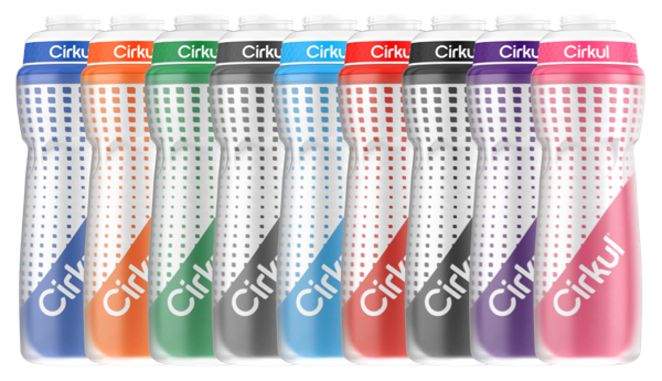 22oz. Insulated Squeeze Plastic Bottle & Sport Lid CLG5