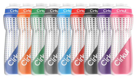 22oz. Insulated Squeeze Plastic Bottle & Sport Lid CLG5