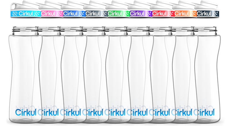 Custom 22oz. Plastic Bottle & Comfort Grip Lid PW38