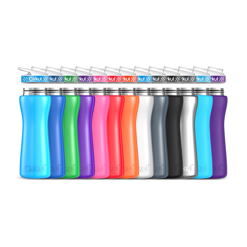 22oz. Stainless Steel Bottle & Comfort Grip Lid W153