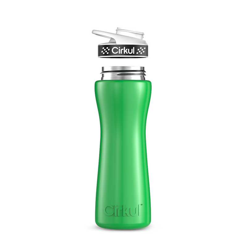 22oz. Stainless Steel Bottle & Comfort Grip Lid W153