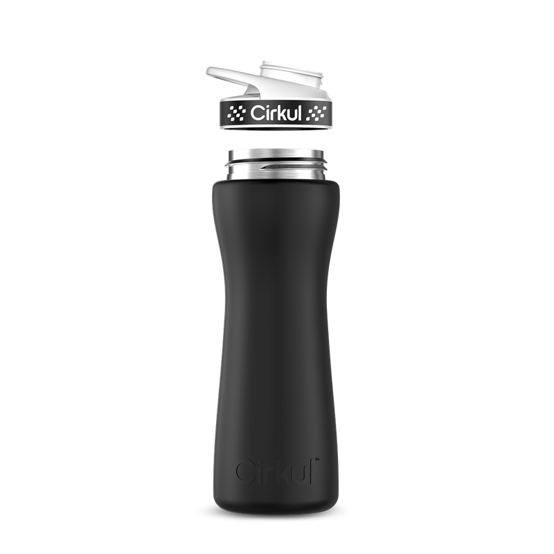 22oz. Stainless Steel Bottle & Comfort Grip Lid W153