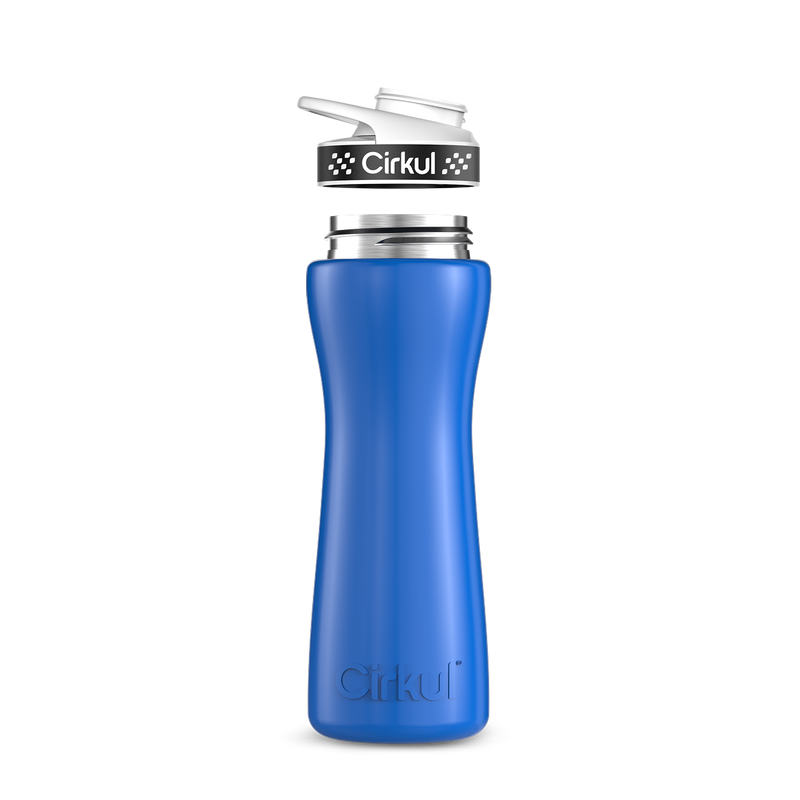 22oz. Stainless Steel Bottle & Comfort Grip Lid W153