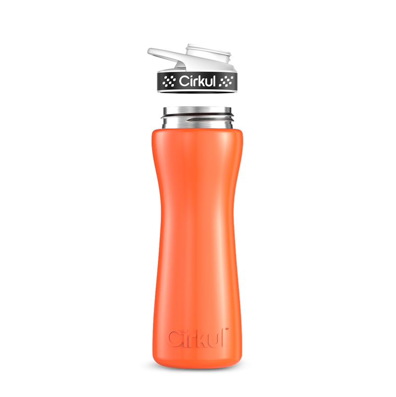 22oz. Stainless Steel Bottle & Comfort Grip Lid W153