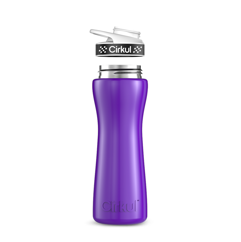 22oz. Stainless Steel Bottle & Comfort Grip Lid W153