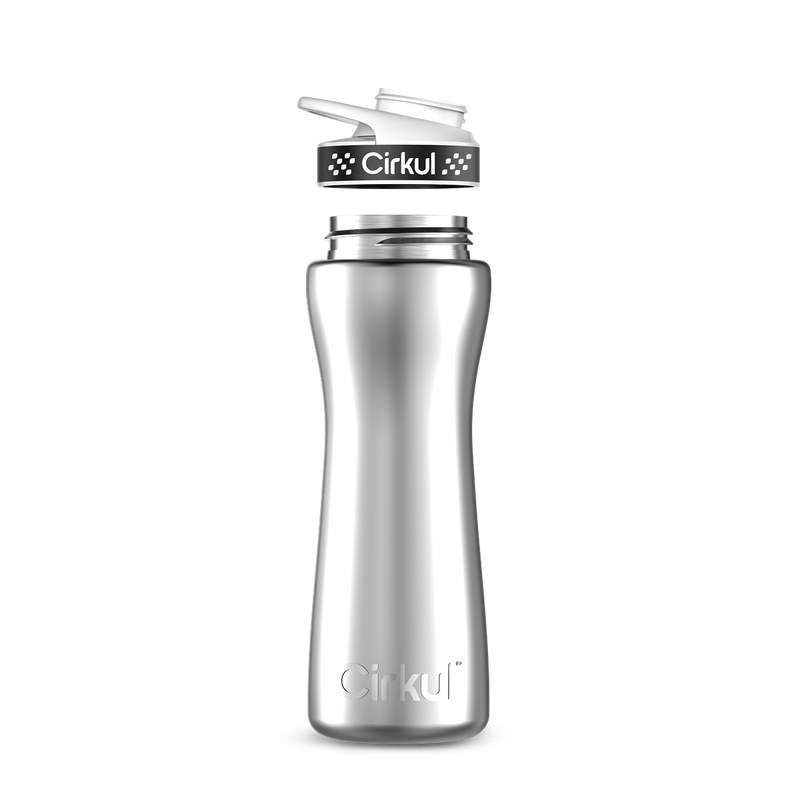 22oz. Stainless Steel Bottle & Comfort Grip Lid W153
