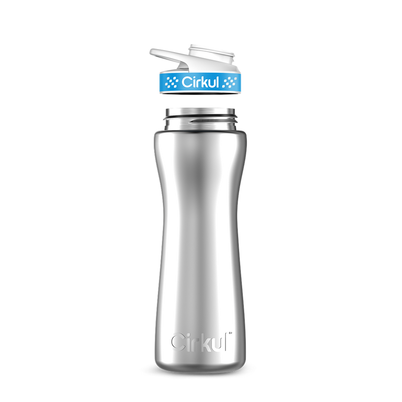 22oz. Stainless Steel Bottle & Comfort Grip Lid W153