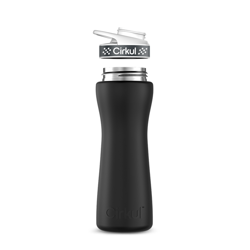 22oz. Stainless Steel Bottle & Comfort Grip Lid W153