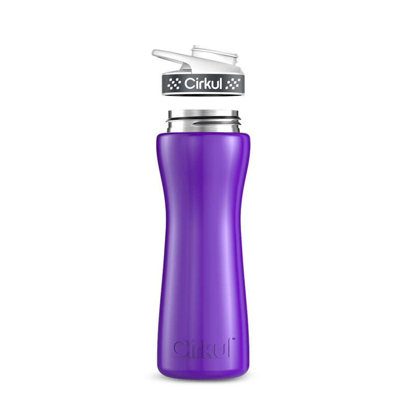 22oz. Stainless Steel Bottle & Comfort Grip Lid W153