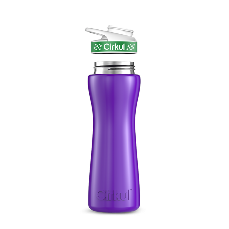 22oz. Stainless Steel Bottle & Comfort Grip Lid W153
