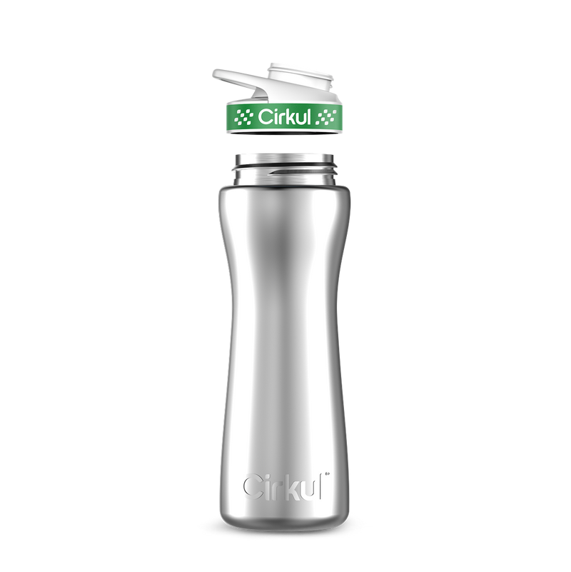 22oz. Stainless Steel Bottle & Comfort Grip Lid W153