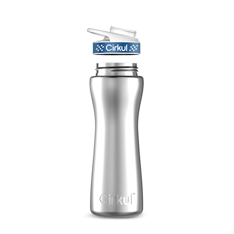 22oz. Stainless Steel Bottle & Comfort Grip Lid W153