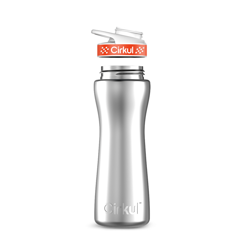 22oz. Stainless Steel Bottle & Comfort Grip Lid W153