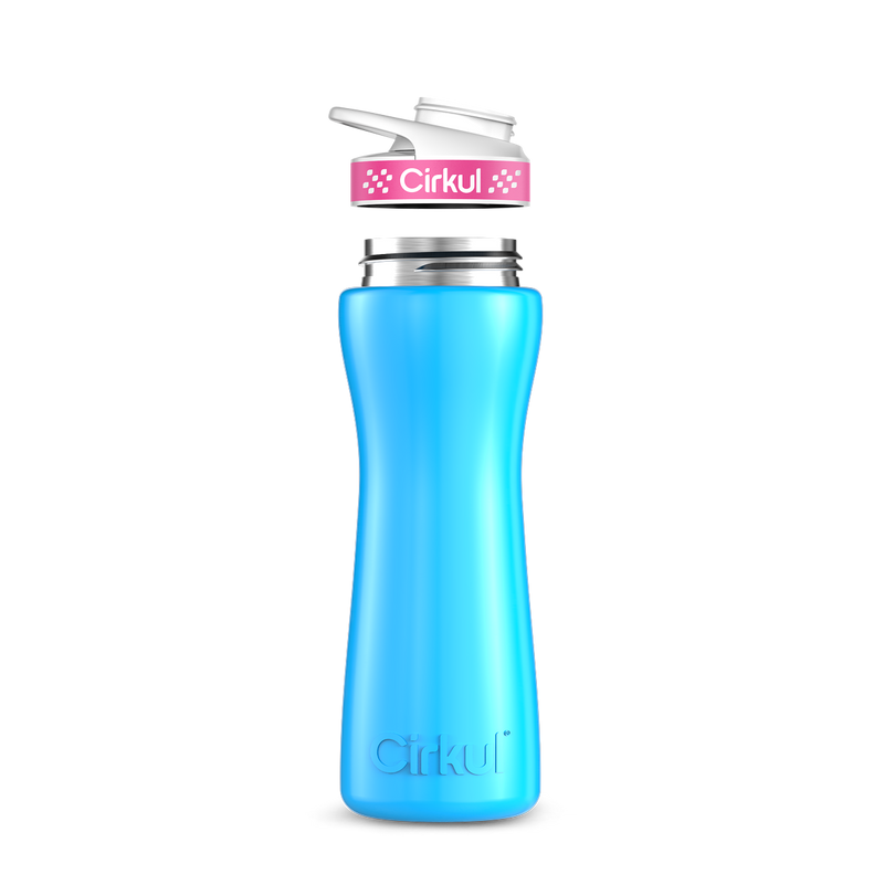 22oz. Stainless Steel Bottle & Comfort Grip Lid W153