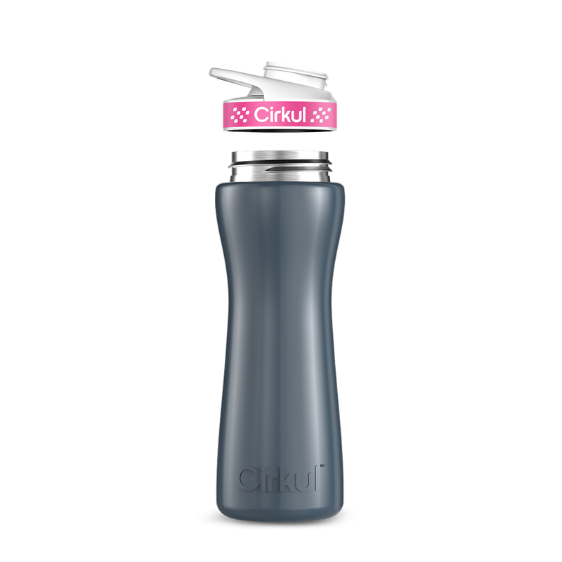 22oz. Stainless Steel Bottle & Comfort Grip Lid W153