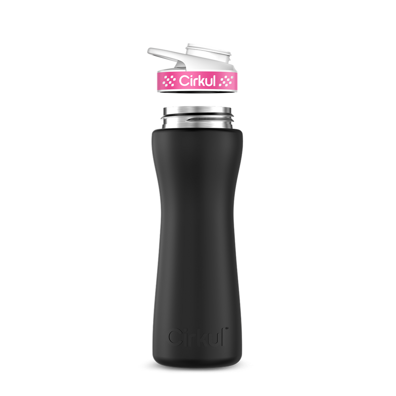 22oz. Stainless Steel Bottle & Comfort Grip Lid W153