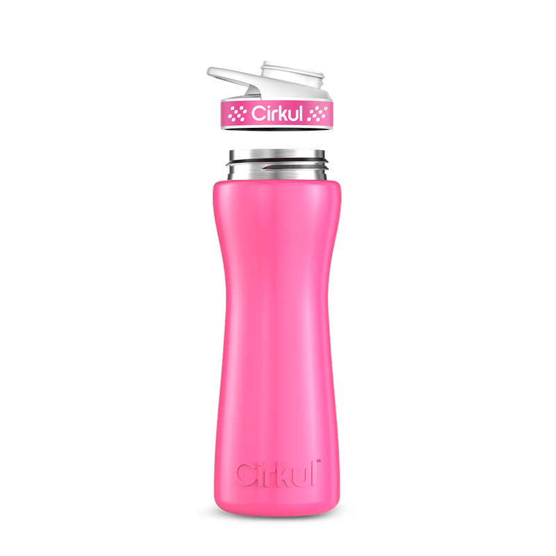 22oz. Stainless Steel Bottle & Comfort Grip Lid W153