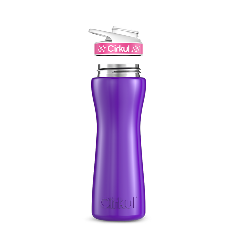 22oz. Stainless Steel Bottle & Comfort Grip Lid W153