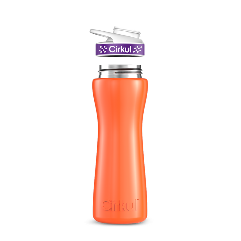 22oz. Stainless Steel Bottle & Comfort Grip Lid W153