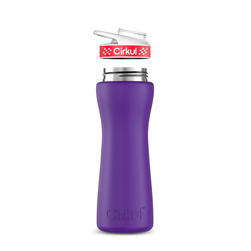 22oz. Stainless Steel Bottle & Comfort Grip Lid W153