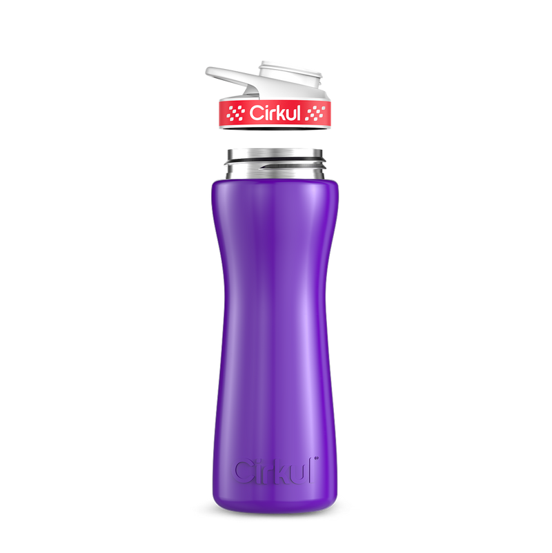 22oz. Stainless Steel Bottle & Comfort Grip Lid W153