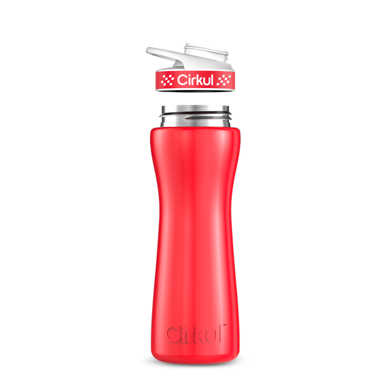 22oz. Stainless Steel Bottle & Comfort Grip Lid W153