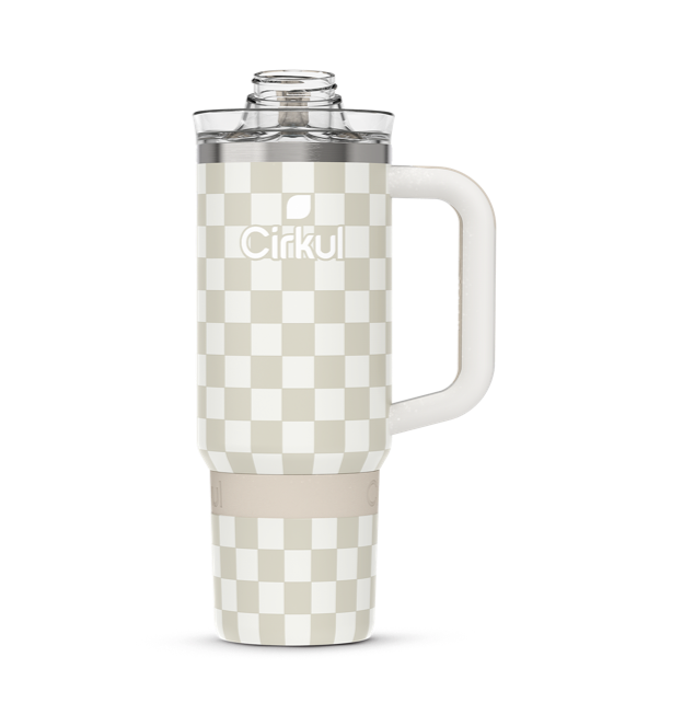 Limited Edition: 30oz. Taupe Tartan Travel StrawSip™ Tumbler NJJL