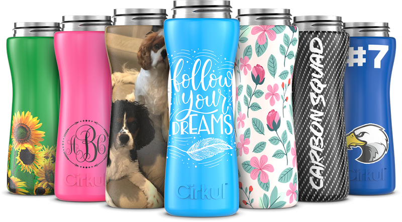 Custom 22oz. Stainless Steel Bottle & Comfort Grip Lid QYXQ